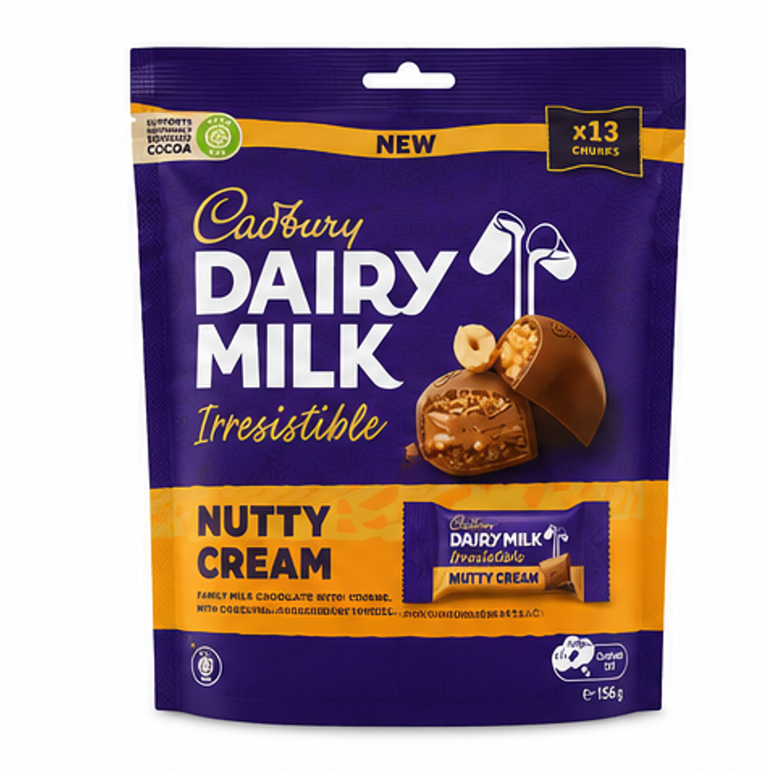Cadbury Dairy Milk Irresistible Nutty Cream Sharebag (x13)
