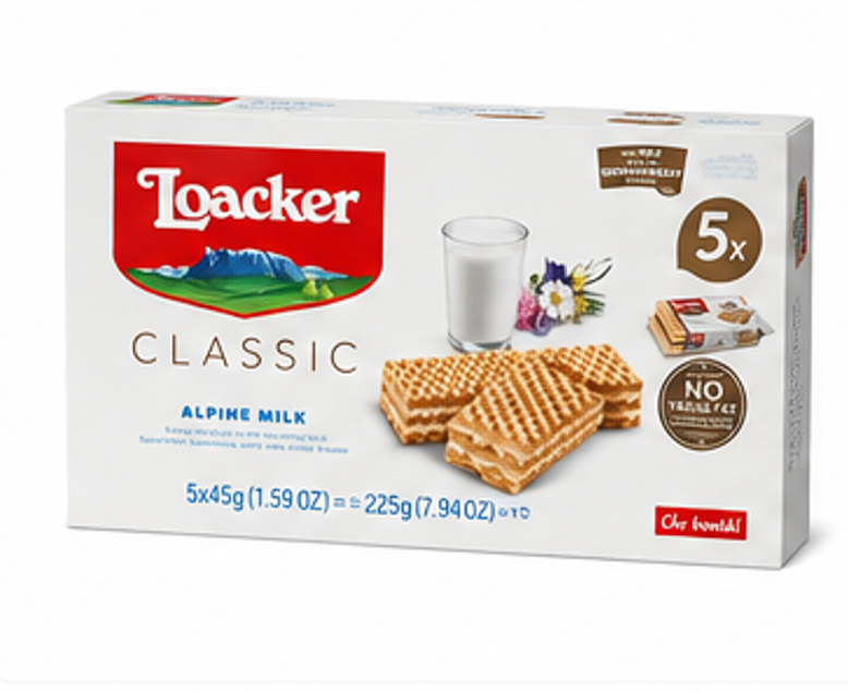 Loacker Classic Alpine Milk 5x45g