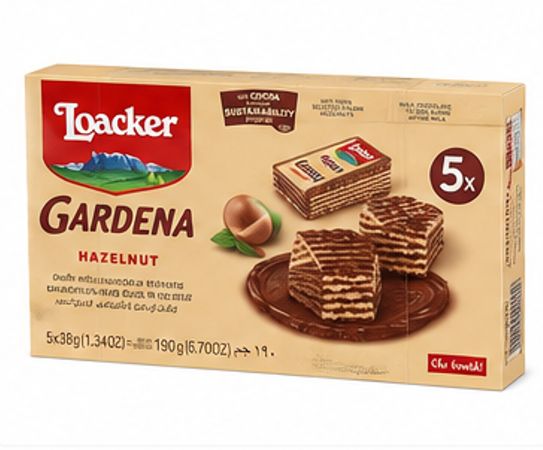 Loacker Gardena Hazelnut 5x38g