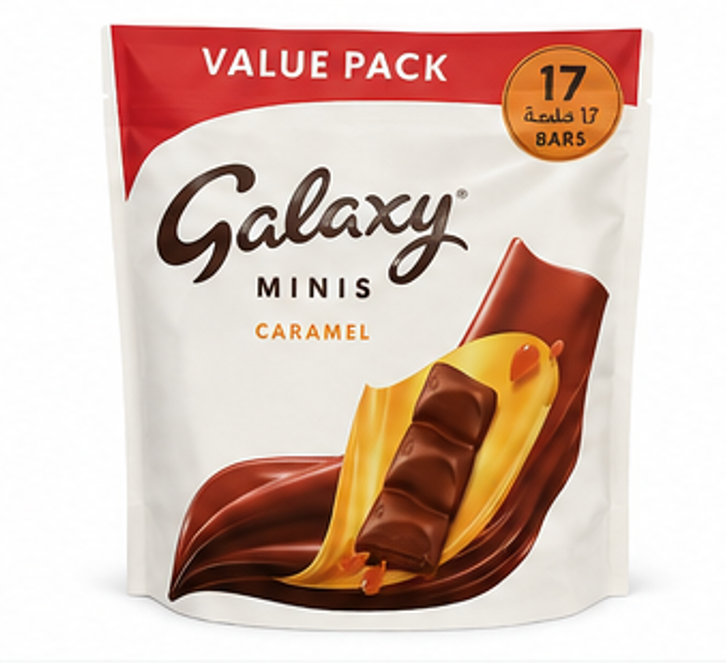 Galaxy Minis Caramel Value Pack (17 bars)