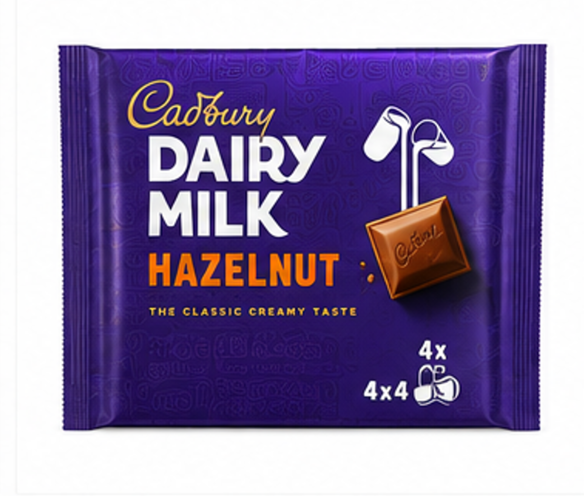 Cadbury Dairy Milk Hazelnut 4x4