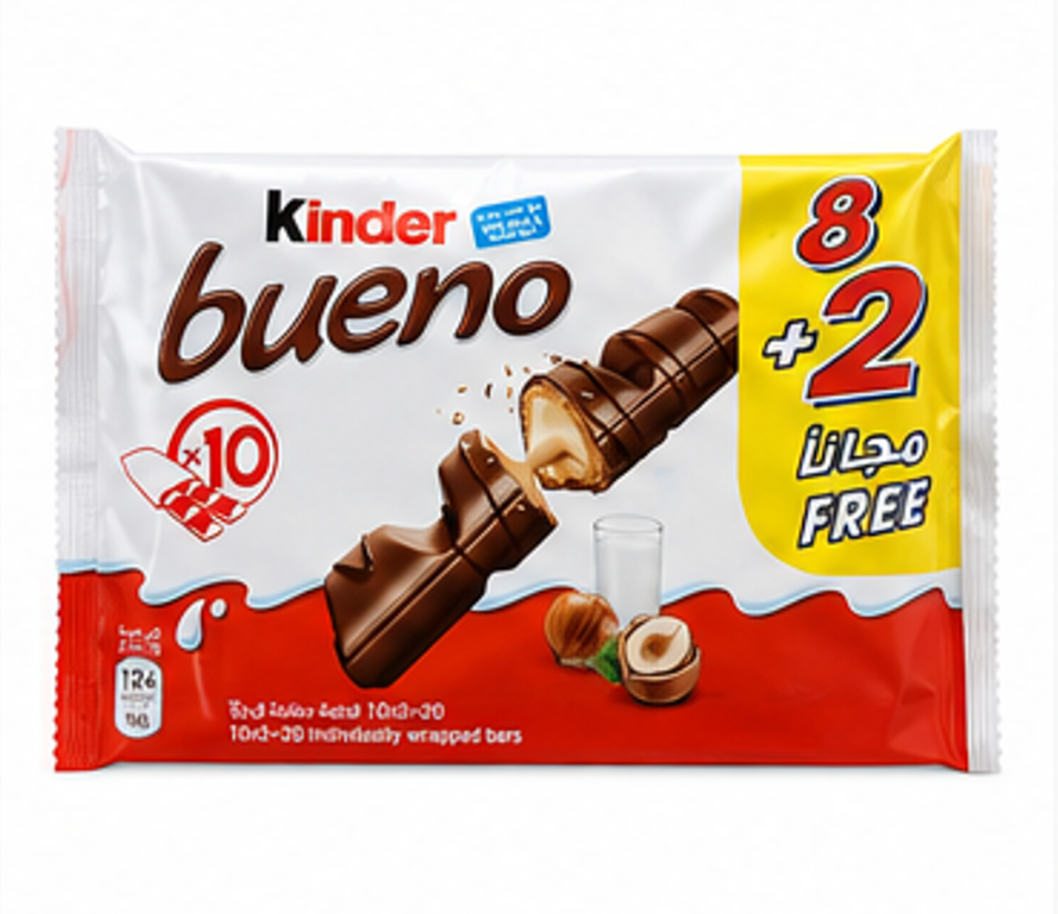 Kinder Bueno Multipack 8+2 Free (20 bars)